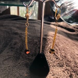 Gold Color Seed Bead earrings